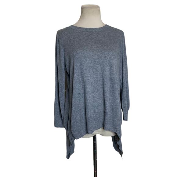 Kersh crew neck long sleeves asymmetrical sweater size large - Picture 1 of 8